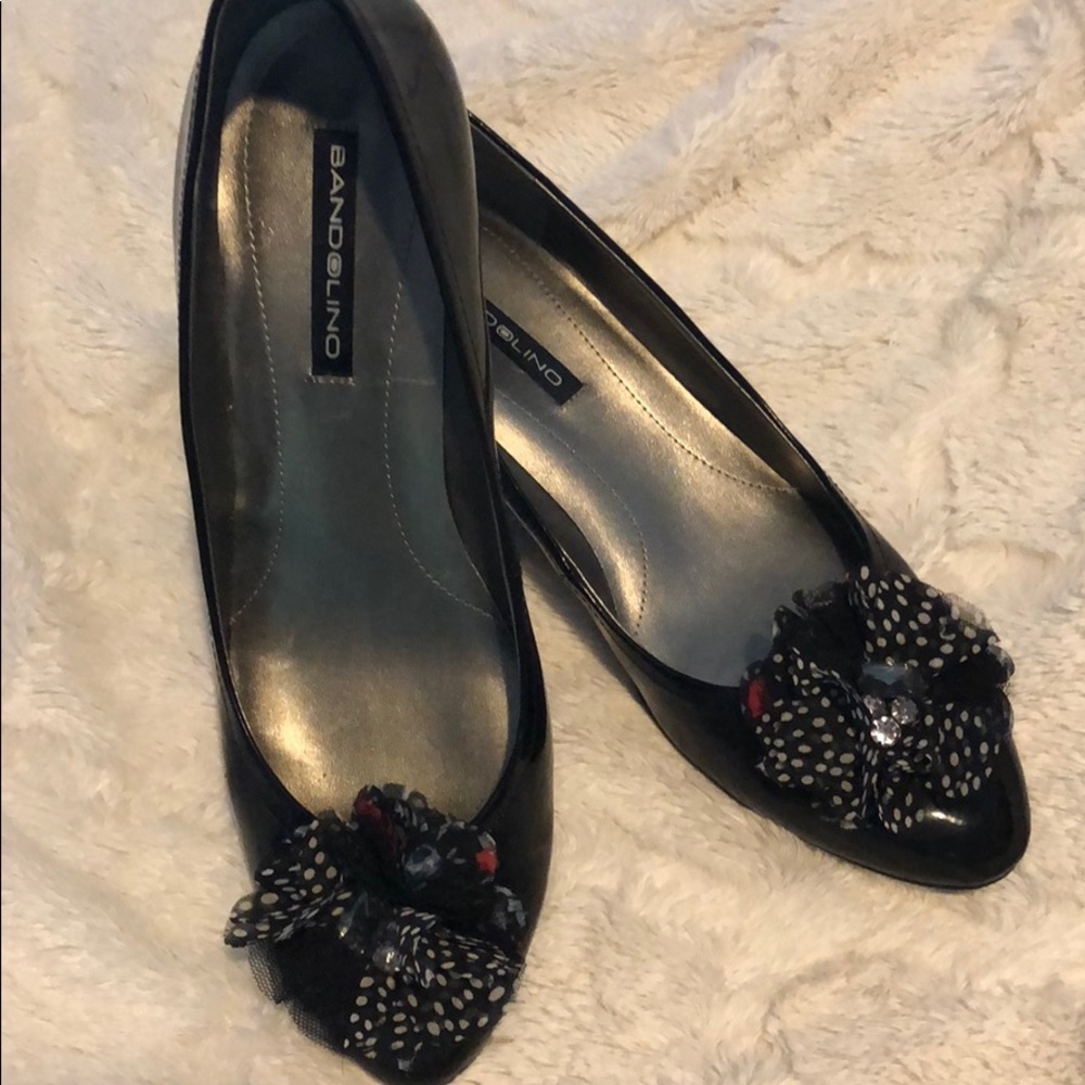 Bandolino Black Wedges Sz 8.5